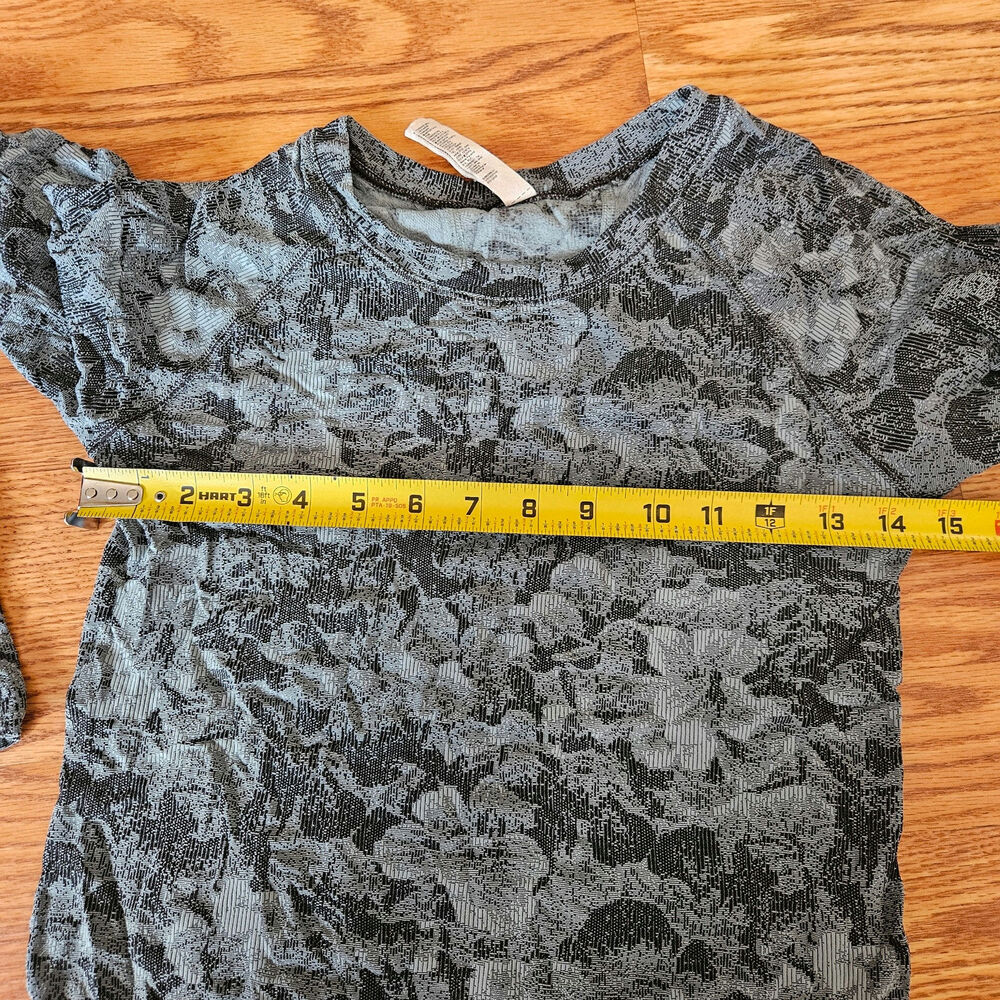 Athleta Momentum Seamless Top Grey Floral Size XXS - Picture 5 of 6